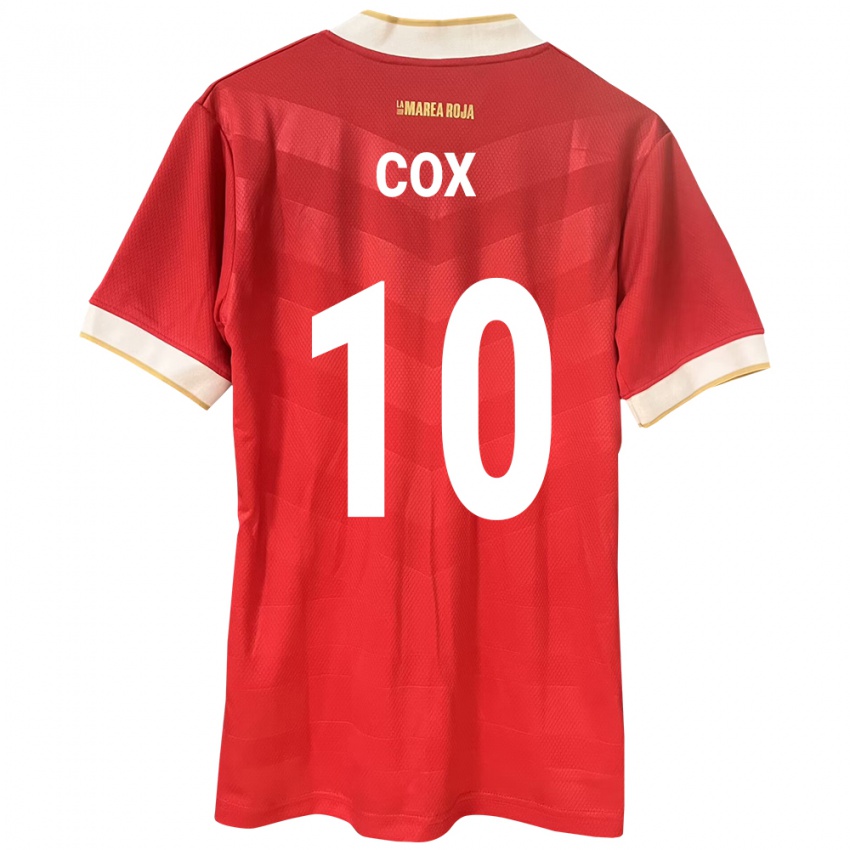 Mujer Camiseta Panamá Marta Cox #10 Rojo 1ª Equipación 24-26 La Camisa Chile