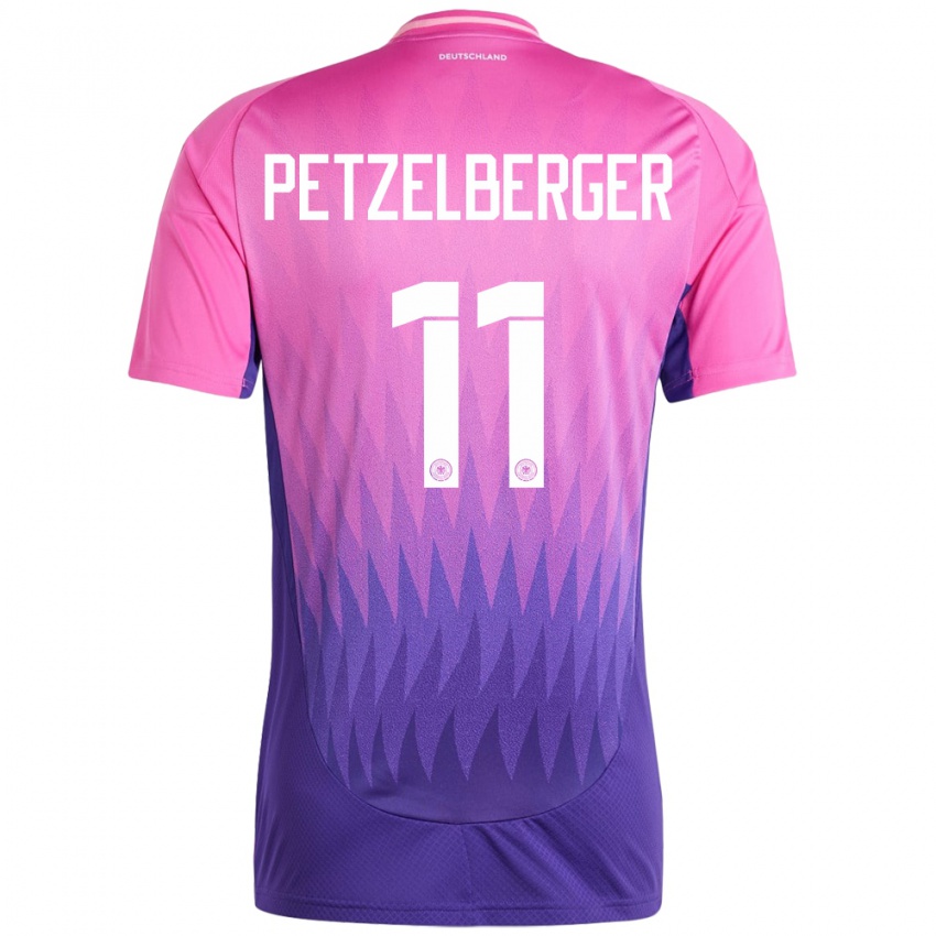 Mujer Camiseta Alemania Ramona Petzelberger #11 Rosado Morado 2ª Equipación 24-26 La Camisa Chile