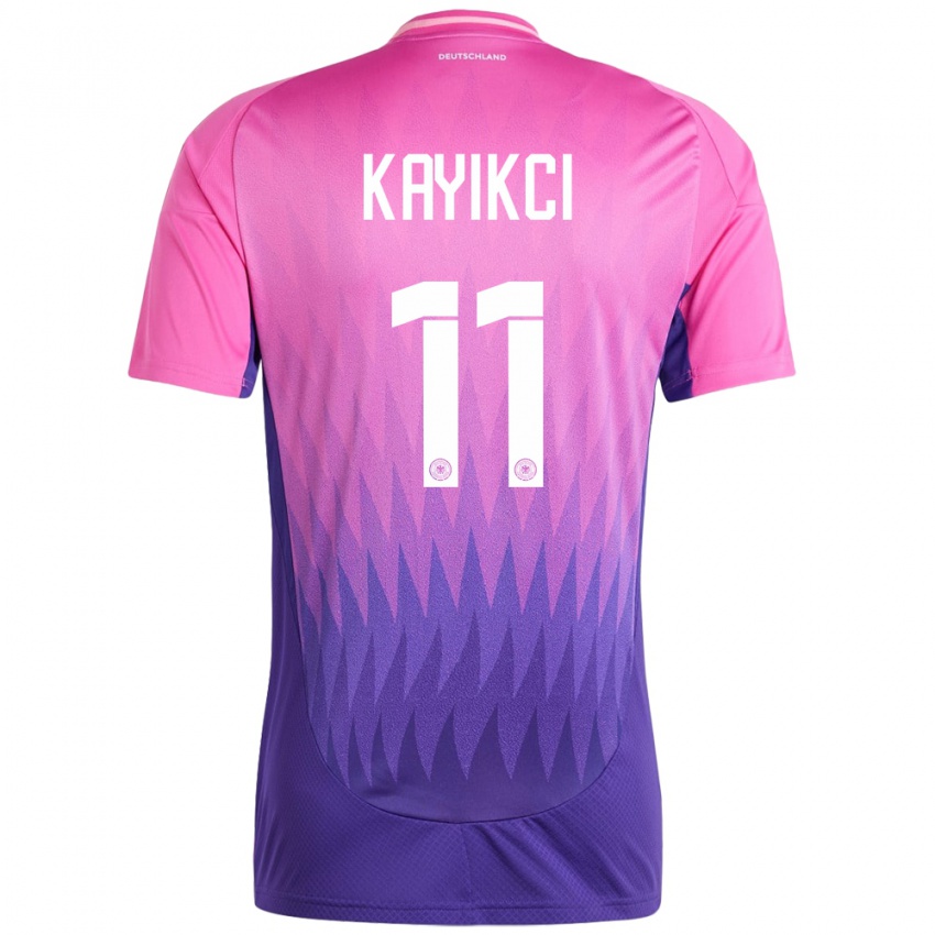Mujer Camiseta Alemania Hasret Kayikci #11 Rosado Morado 2ª Equipación 24-26 La Camisa Chile