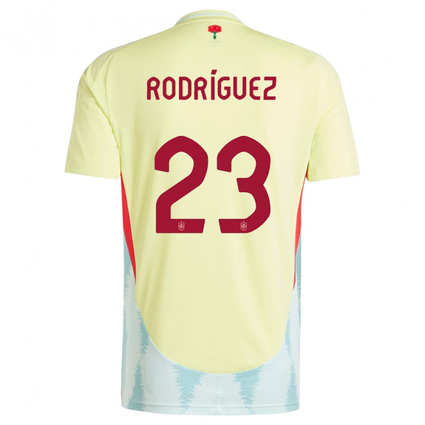 Mujer Camiseta España Misa Rodriguez #23 Amarillo 2ª Equipación 24-26 La Camisa Chile