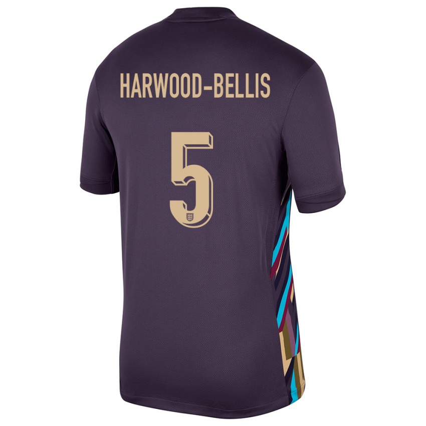 Mujer Camiseta Inglaterra Taylor Harwood Bellis #5 Pasa Oscura 2ª Equipación 24-26 La Camisa Chile