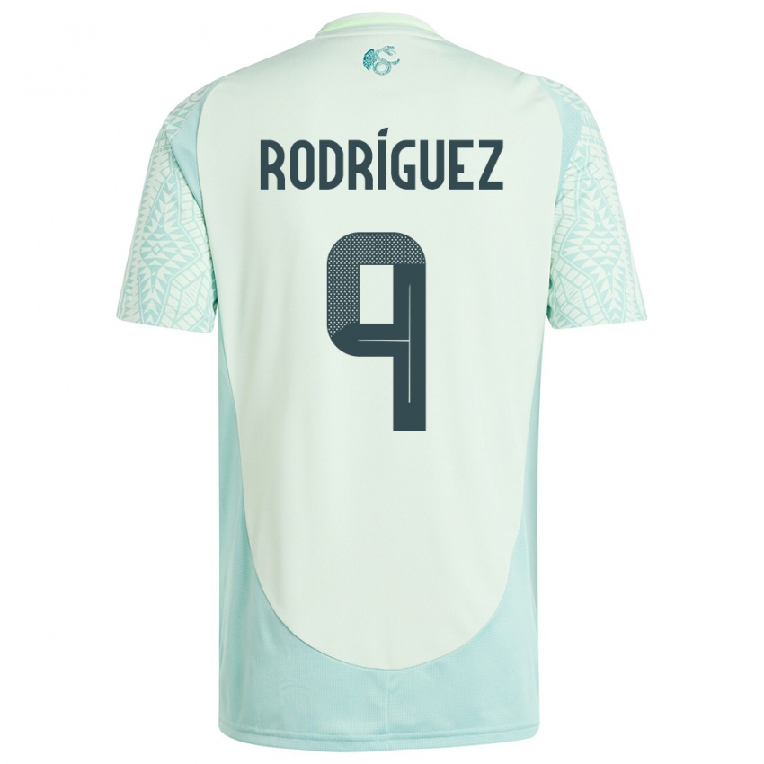 Mujer Camiseta México Carlos Rodriguez #9 Lino Verde 2ª Equipación 24-26 La Camisa Chile