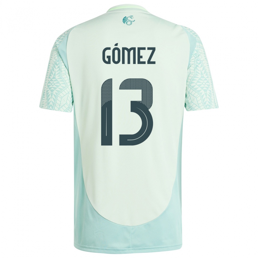 Mujer Camiseta México Diego Gomez #13 Lino Verde 2ª Equipación 24-26 La Camisa Chile