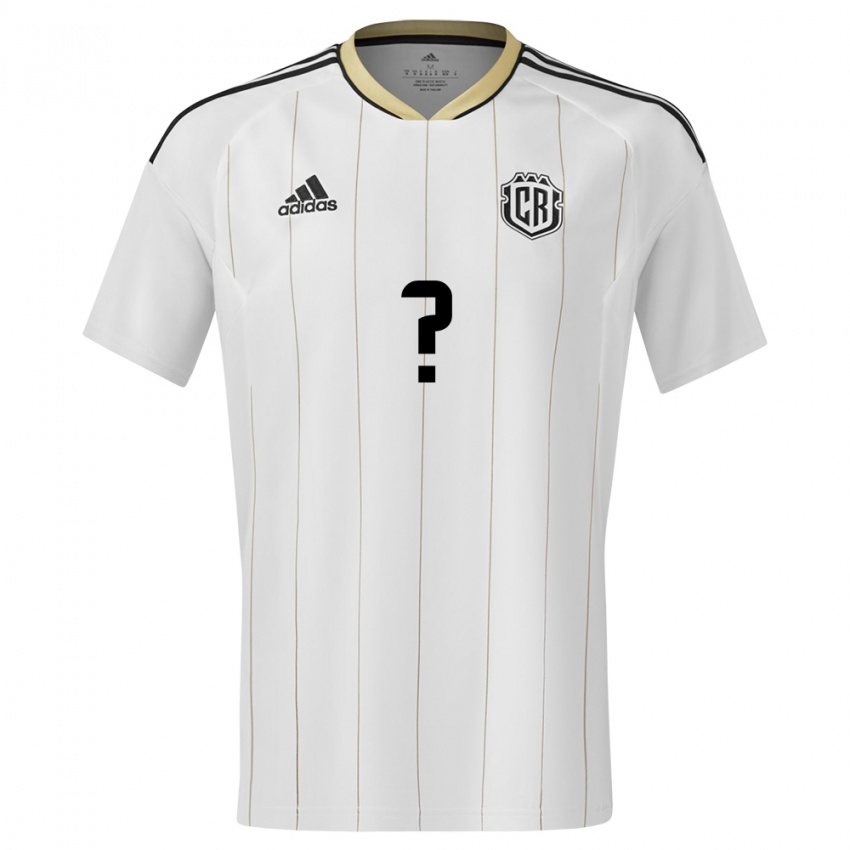 Mujer Camiseta Costa Rica Claudio Montero #0 Blanco 2ª Equipación 24-26 La Camisa Chile