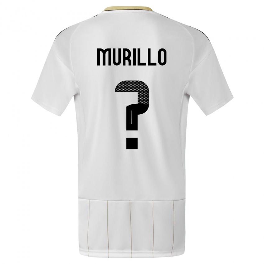 Mujer Camiseta Costa Rica Isaac Murillo #0 Blanco 2ª Equipación 24-26 La Camisa Chile