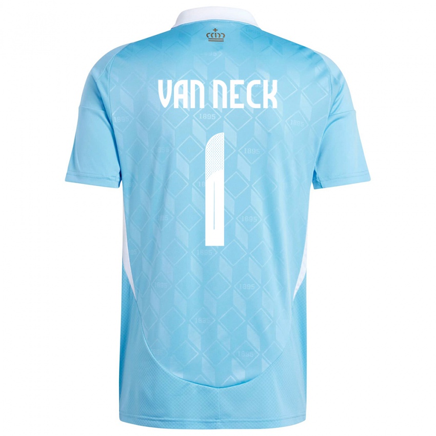 Mujer Camiseta Bélgica Jelle Van Neck #1 Azul 2ª Equipación 24-26 La Camisa Chile