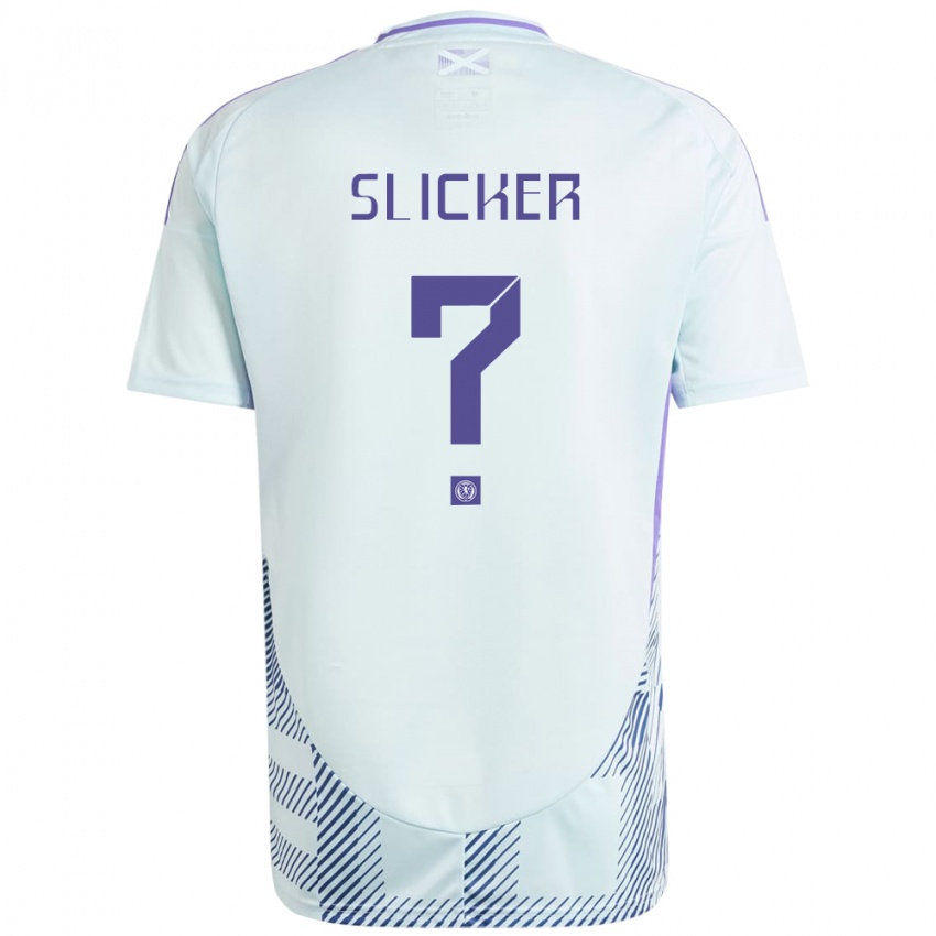 Mujer Camiseta Escocia Cieran Slicker #0 Azul Menta Claro 2ª Equipación 24-26 La Camisa Chile