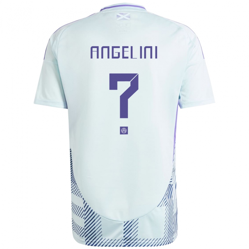 Mujer Camiseta Escocia Vincent Angelini #0 Azul Menta Claro 2ª Equipación 24-26 La Camisa Chile