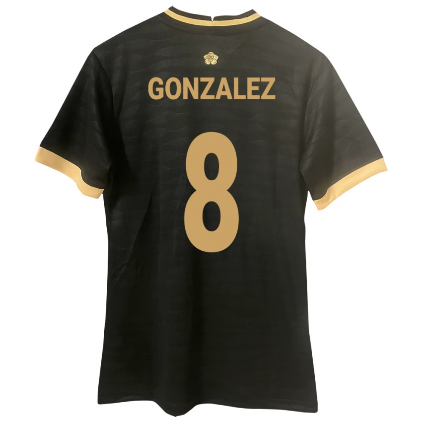 Mujer Camiseta Panamá Schiandra González #8 Negro 2ª Equipación 24-26 La Camisa Chile