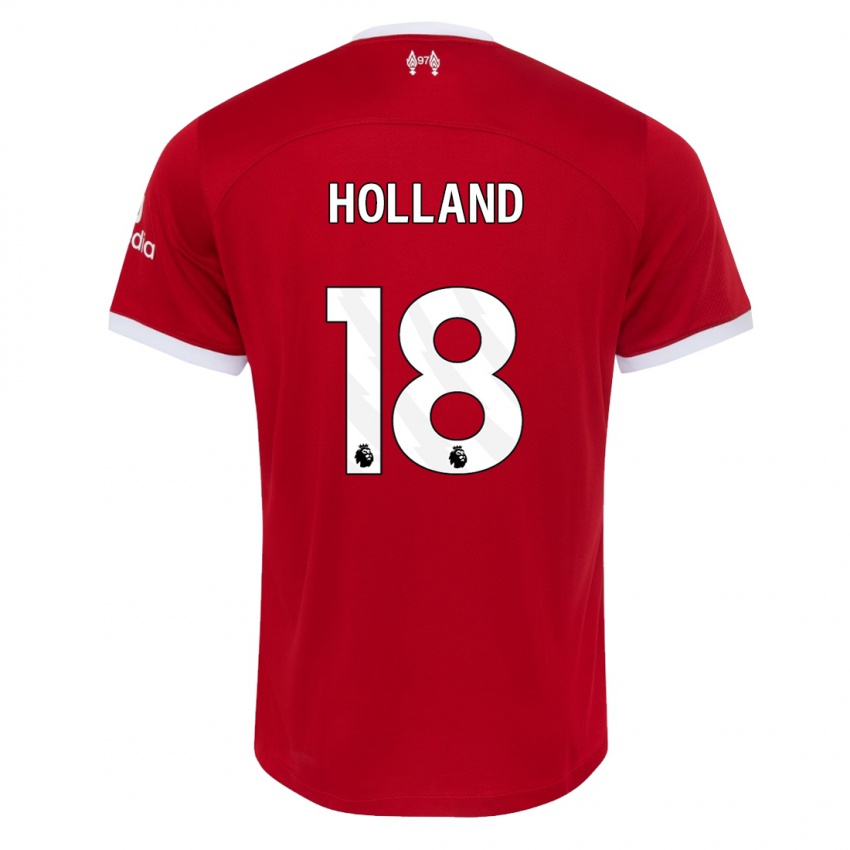 Niño Camiseta Ceri Holland #18 Rojo 1ª Equipación 2023/24 La Camisa Chile