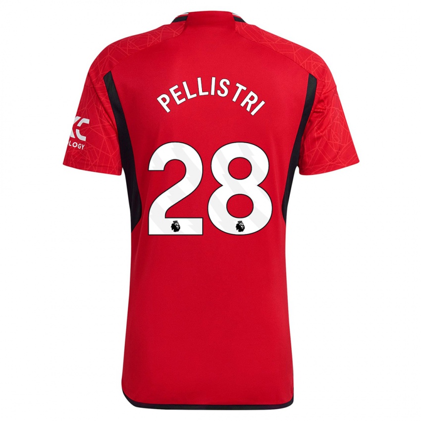 Niño Camiseta Facundo Pellistri #28 Rojo 1ª Equipación 2023/24 La Camisa Chile