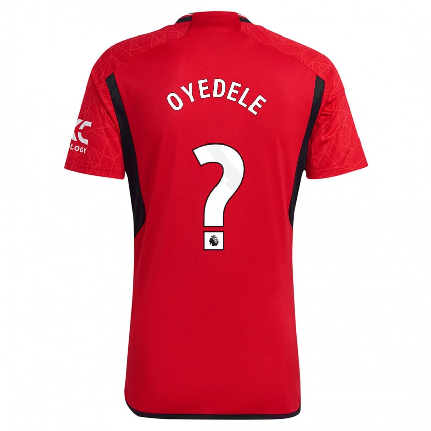 Niño Camiseta Maxi Oyedele #0 Rojo 1ª Equipación 2023/24 La Camisa Chile
