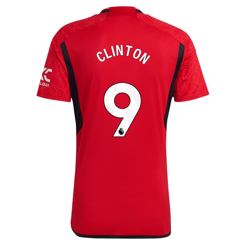 Niño Camiseta Grace Clinton #9 Rojo 1ª Equipación 2023/24 La Camisa Chile