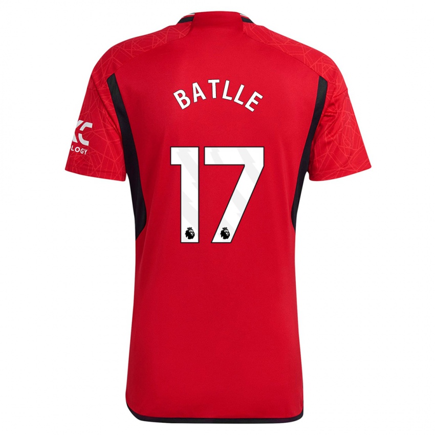 Niño Camiseta Ona Batlle #17 Rojo 1ª Equipación 2023/24 La Camisa Chile