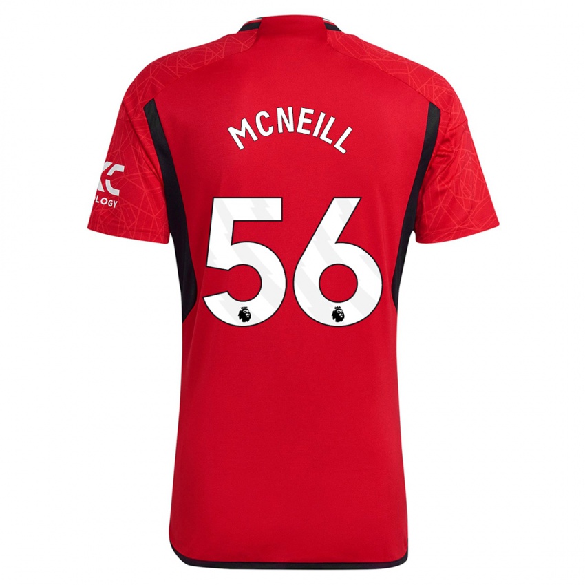Niño Camiseta Charlie Mcneill #56 Rojo 1ª Equipación 2023/24 La Camisa Chile