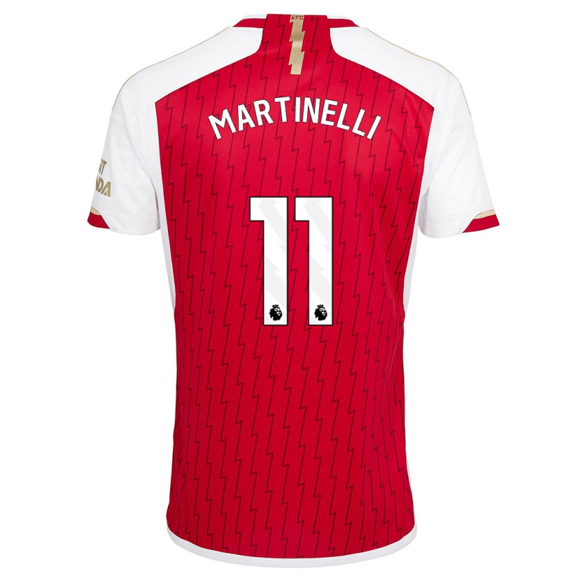 Niño Camiseta Gabriel Martinelli #11 Rojo 1ª Equipación 2023/24 La Camisa Chile