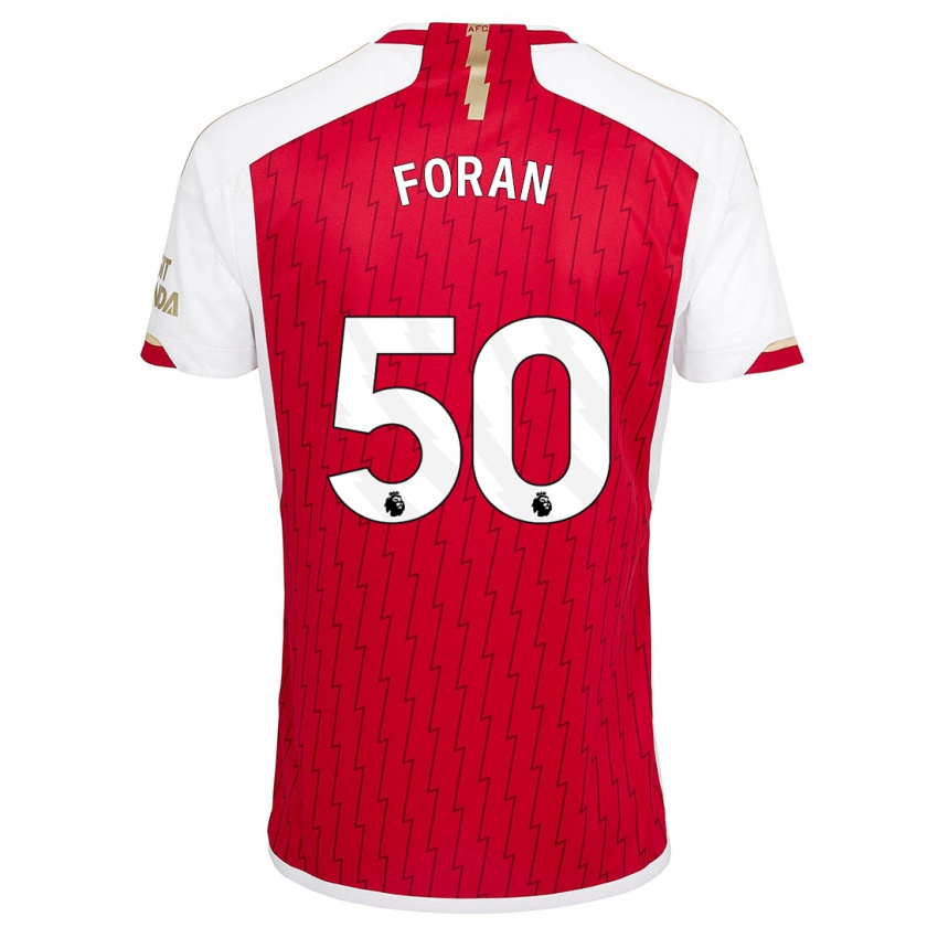 Niño Camiseta Taylor Foran #50 Rojo 1ª Equipación 2023/24 La Camisa Chile