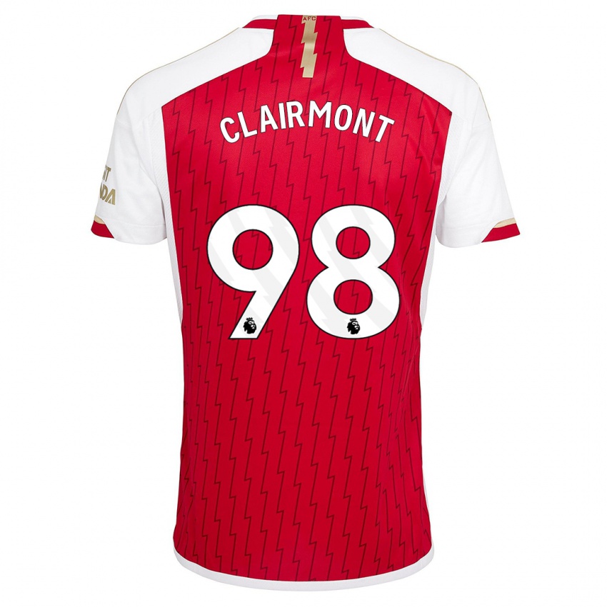 Niño Camiseta Reece Clairmont #98 Rojo 1ª Equipación 2023/24 La Camisa Chile