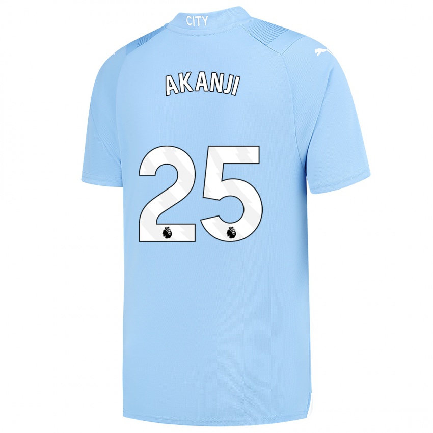 Niño Camiseta Manuel Akanji #25 Azul Claro 1ª Equipación 2023/24 La Camisa Chile