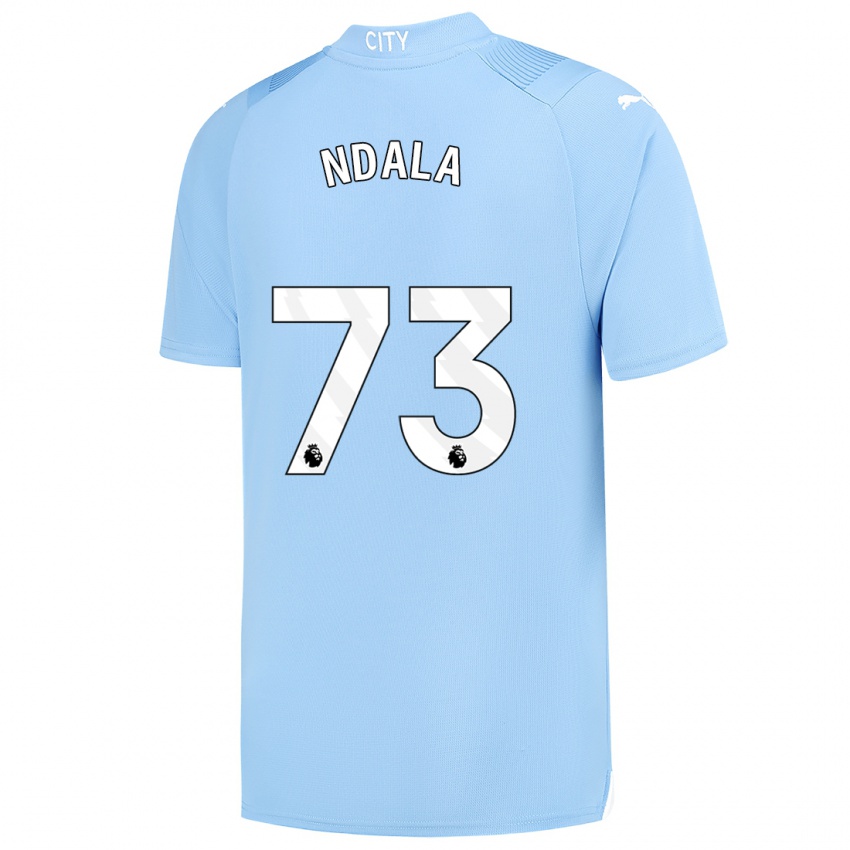 Niño Camiseta Joel Ndala #73 Azul Claro 1ª Equipación 2023/24 La Camisa Chile