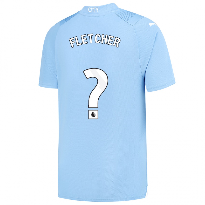 Niño Camiseta Luca Fletcher #0 Azul Claro 1ª Equipación 2023/24 La Camisa Chile