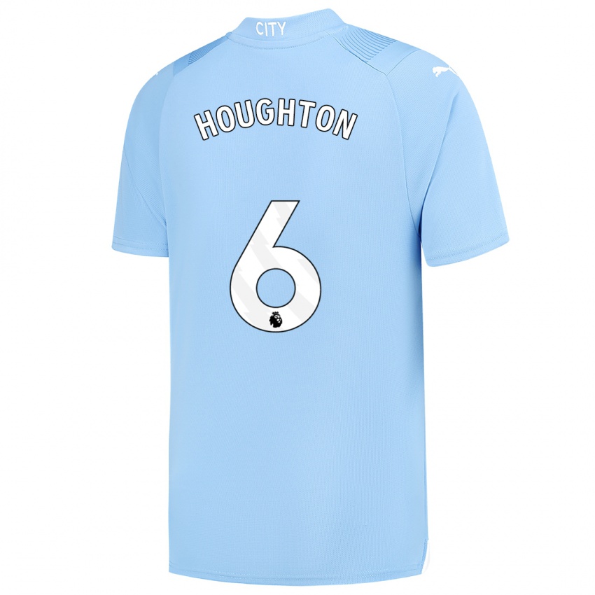 Niño Camiseta Steph Houghton #6 Azul Claro 1ª Equipación 2023/24 La Camisa Chile