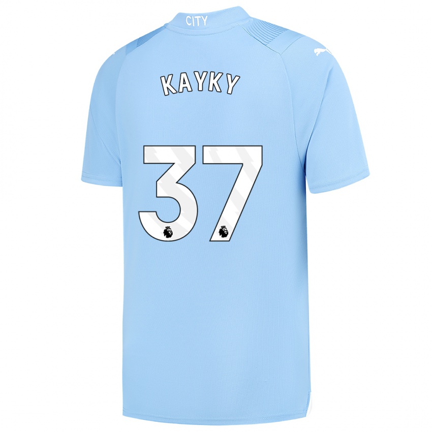 Niño Camiseta Kayky #37 Azul Claro 1ª Equipación 2023/24 La Camisa Chile
