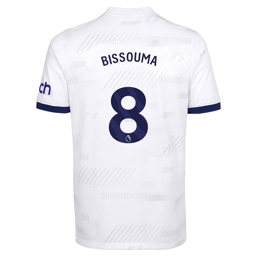Niño Camiseta Yves Bissouma #8 Blanco 1ª Equipación 2023/24 La Camisa Chile