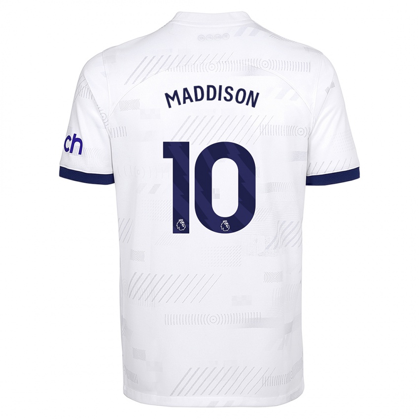 Niño Camiseta James Maddison #10 Blanco 1ª Equipación 2023/24 La Camisa Chile