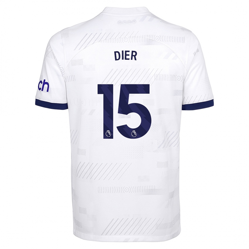 Niño Camiseta Eric Dier #15 Blanco 1ª Equipación 2023/24 La Camisa Chile