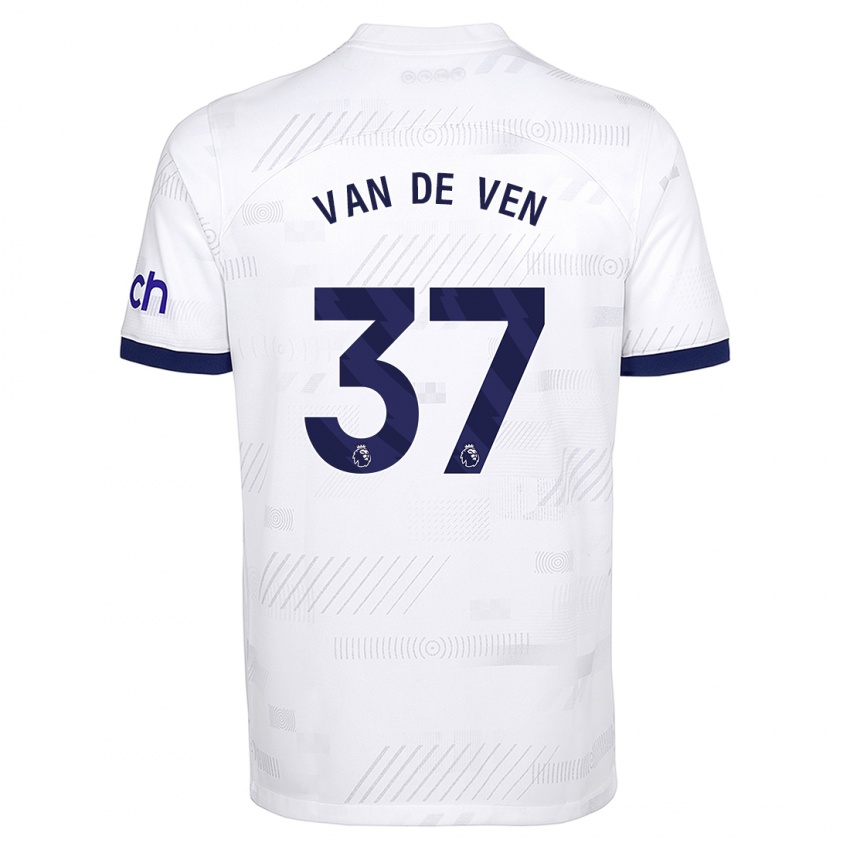 Niño Camiseta Micky Van De Ven #37 Blanco 1ª Equipación 2023/24 La Camisa Chile