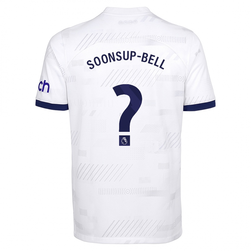 Niño Camiseta Jude Soonsup-Bell #0 Blanco 1ª Equipación 2023/24 La Camisa Chile