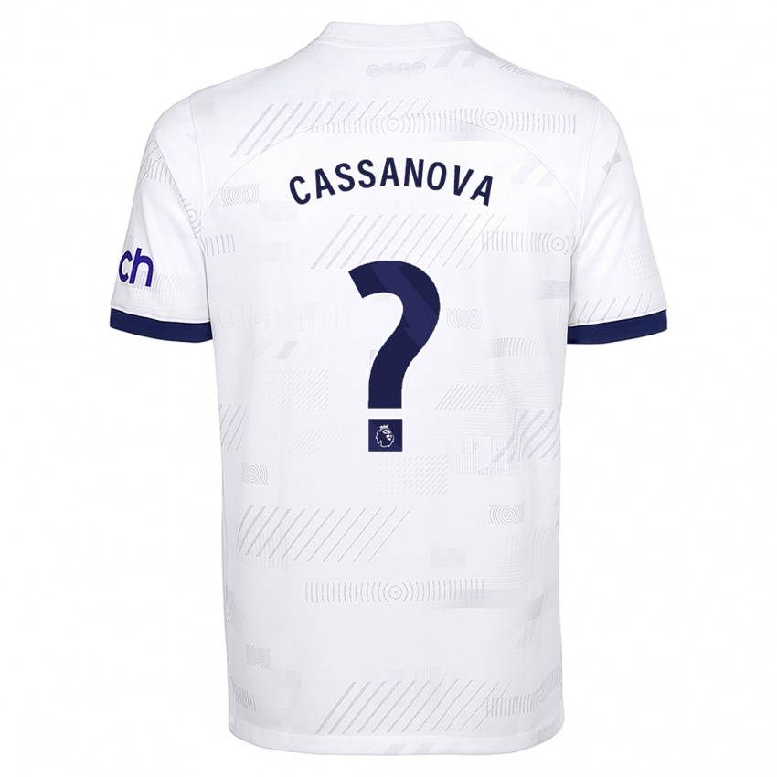Niño Camiseta Dante Cassanova #0 Blanco 1ª Equipación 2023/24 La Camisa Chile