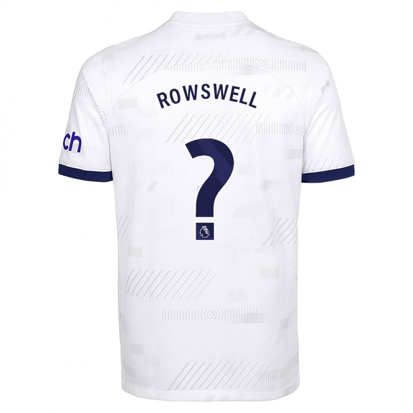 Niño Camiseta James Rowswell #0 Blanco 1ª Equipación 2023/24 La Camisa Chile