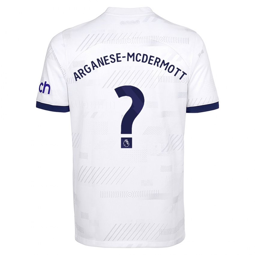 Niño Camiseta Pele Arganese-Mcdermott #0 Blanco 1ª Equipación 2023/24 La Camisa Chile