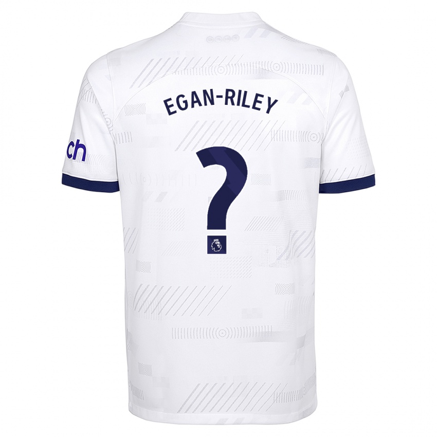 Niño Camiseta Roman Egan-Riley #0 Blanco 1ª Equipación 2023/24 La Camisa Chile