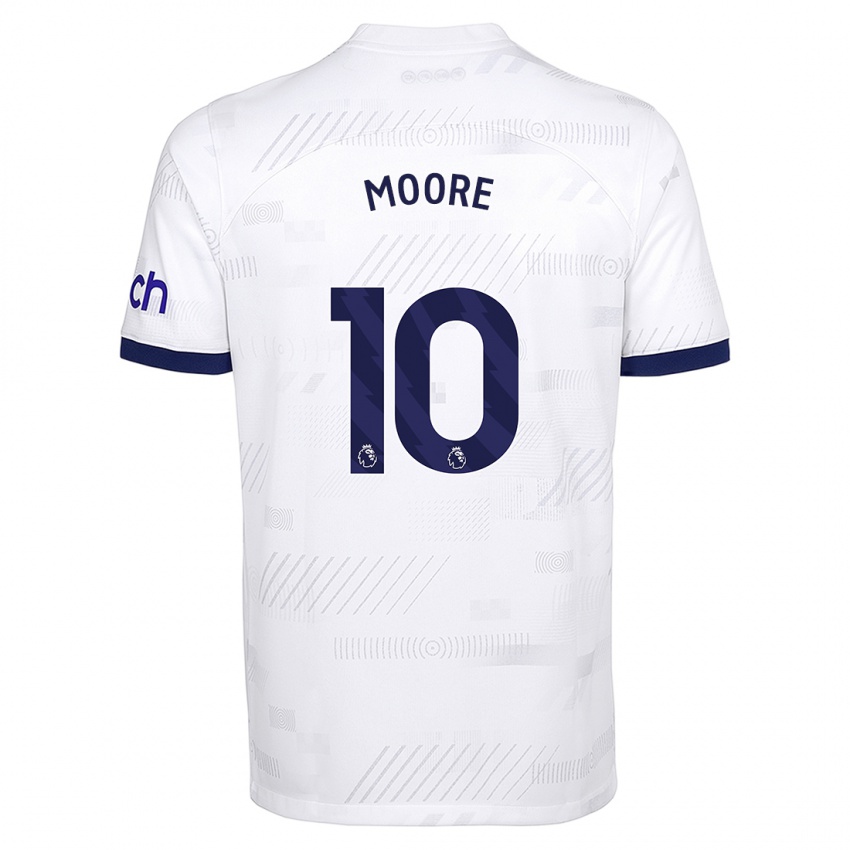 Niño Camiseta Mikey Moore #10 Blanco 1ª Equipación 2023/24 La Camisa Chile