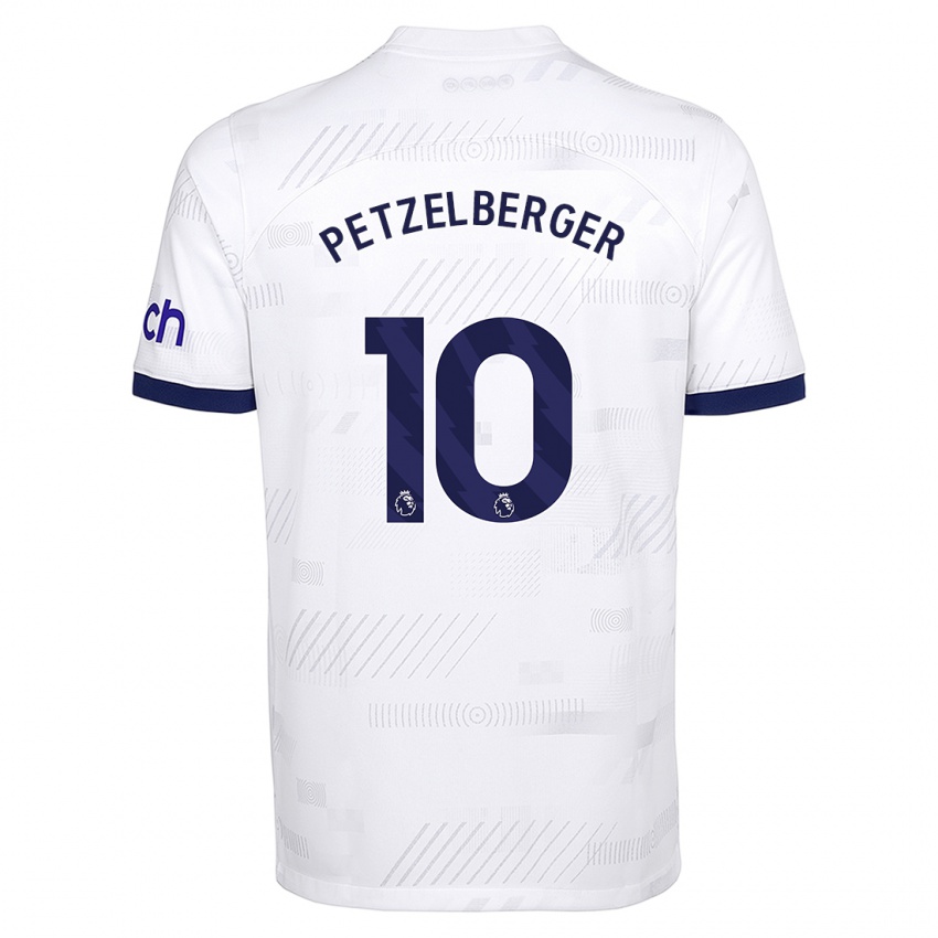 Niño Camiseta Ramona Petzelberger #10 Blanco 1ª Equipación 2023/24 La Camisa Chile