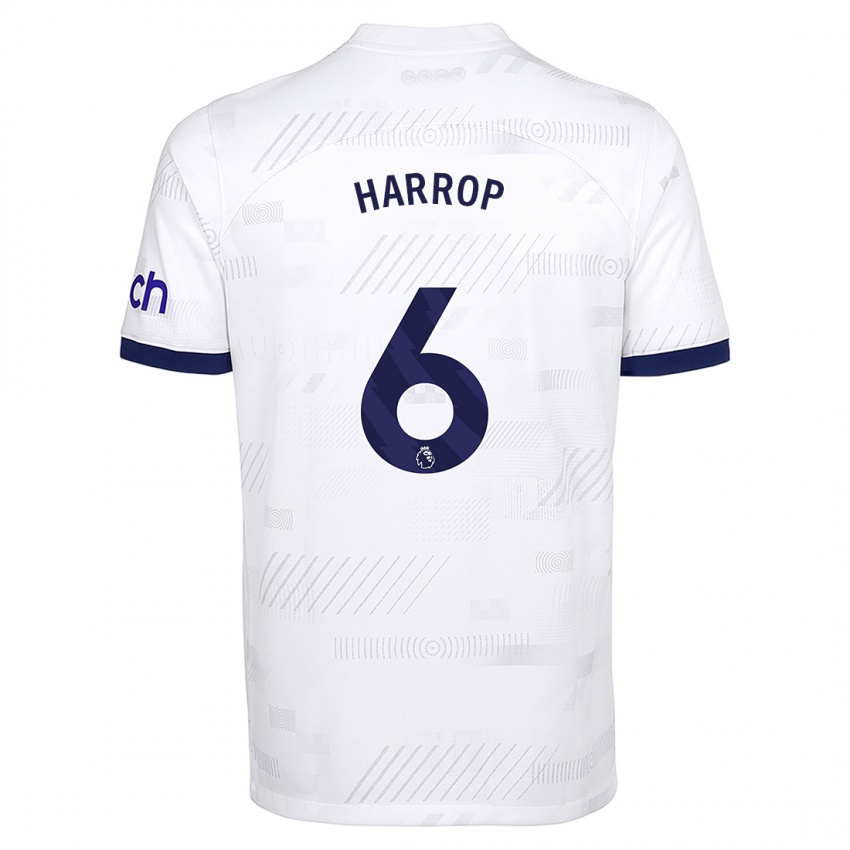Niño Camiseta Kerys Harrop #6 Blanco 1ª Equipación 2023/24 La Camisa Chile