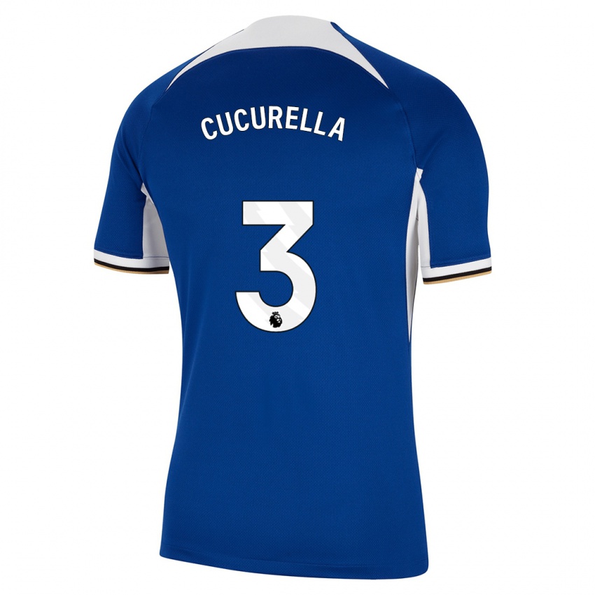 Niño Camiseta Marc Cucurella #3 Azul 1ª Equipación 2023/24 La Camisa Chile