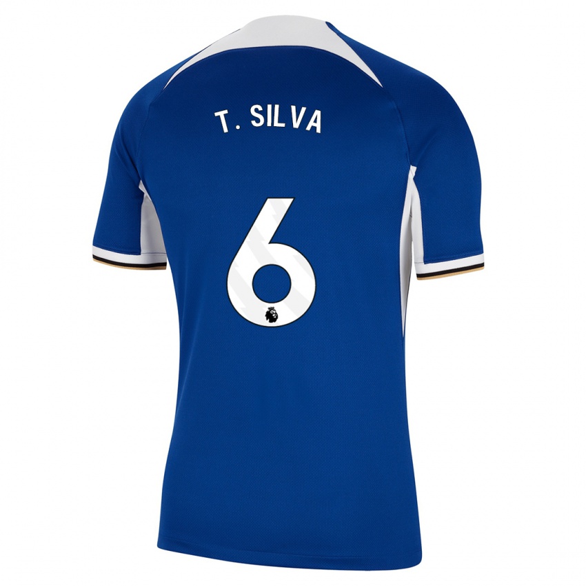 Niño Camiseta Thiago Silva #6 Azul 1ª Equipación 2023/24 La Camisa Chile