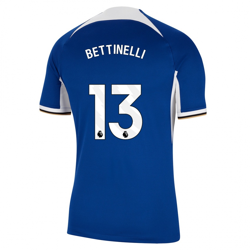 Niño Camiseta Marcus Bettinelli #13 Azul 1ª Equipación 2023/24 La Camisa Chile