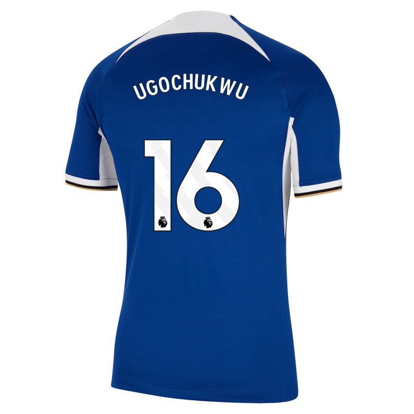 Niño Camiseta Lesley Ugochukwu #16 Azul 1ª Equipación 2023/24 La Camisa Chile