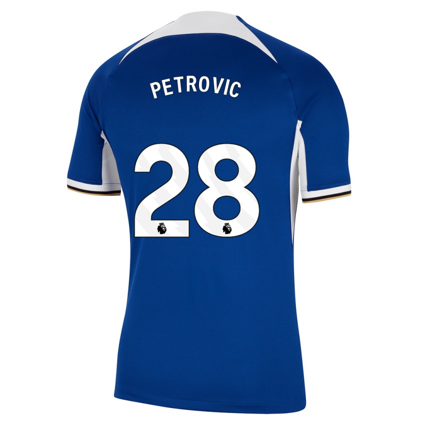 Niño Camiseta Djordje Petrovic #28 Azul 1ª Equipación 2023/24 La Camisa Chile