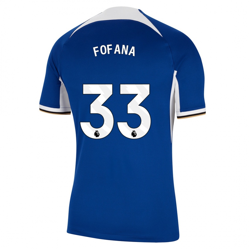 Niño Camiseta Wesley Fofana #33 Azul 1ª Equipación 2023/24 La Camisa Chile