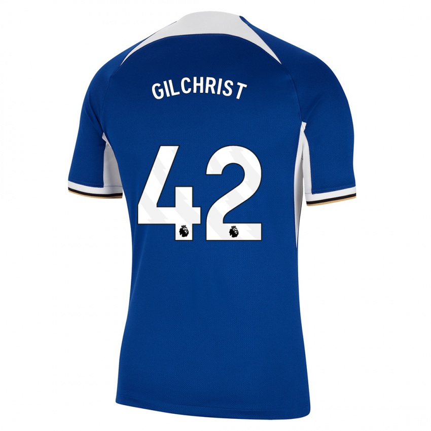 Niño Camiseta Alfie Gilchrist #42 Azul 1ª Equipación 2023/24 La Camisa Chile
