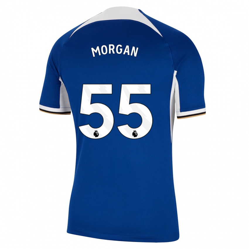 Niño Camiseta Jimmy-Jay Morgan #55 Azul 1ª Equipación 2023/24 La Camisa Chile
