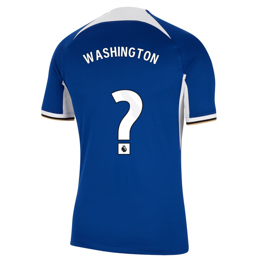 Niño Camiseta Marcell Washington #0 Azul 1ª Equipación 2023/24 La Camisa Chile