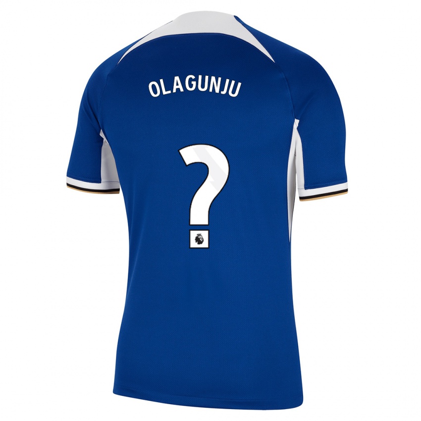 Niño Camiseta Saheed Olagunju #0 Azul 1ª Equipación 2023/24 La Camisa Chile