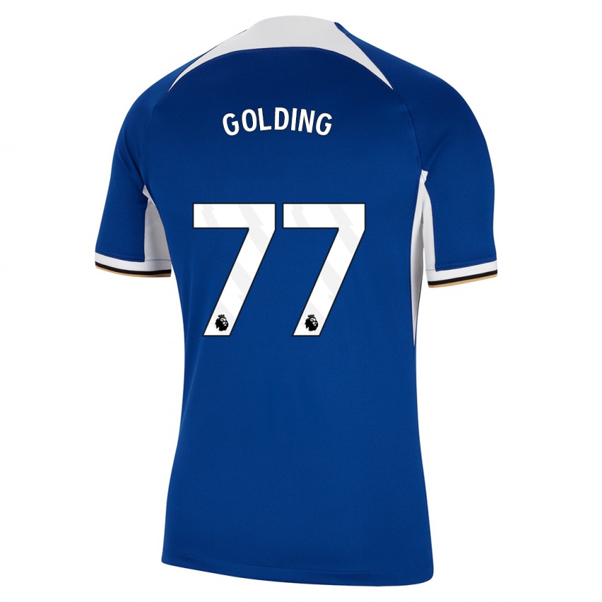 Niño Camiseta Michael Golding #77 Azul 1ª Equipación 2023/24 La Camisa Chile